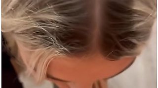 18 Year Old Virgin High School Teen Sucks Dick At Halloween Party!