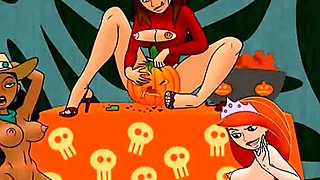 Halloween famous toons orgy