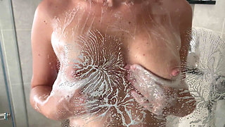 Perfect Big Boobs Jiggle and Squeeze in a Soap
