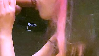 Busty redhead teen blowjob and cock ride