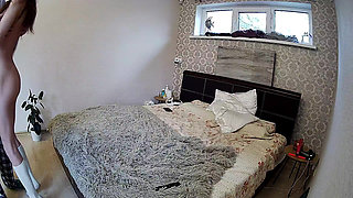Bedroom 4: Kamila & Danildo Hot and Sensual Foreplay Pussy Rubbing and Tit Job