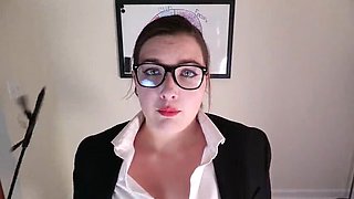 BBW Boss Slut Striptease and Cum Begging - Big Natural Tits Amateur Teen