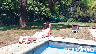 Gorgeous Blue Eyes Get Fucked and Deepthroated in the Sun
