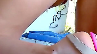 Step father fucks horny skinny step daughter Carol hard in the lost place