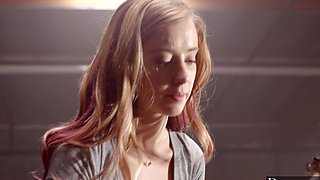 Haley Reed gets fucked by two cocks in steamy threesome