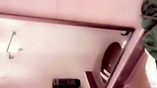 Truck Stop Blowjob - She Takes My Big Cock in the Bathroom