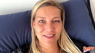 Horny German MILF Squirts Multiple Times in Bed - Cumshot & Squirting Orgasms