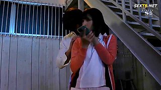 Busty Married Teacher Endures Stormy Crisis Trapped at School for Intense Creampie Pounding from Her Student