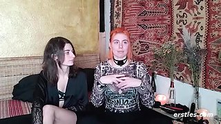 German Amateur Lesbian BDSM with Zora and Desiree - Hot Wax Fetish and Big Natural Tits