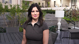 Laury Athena First Time Anal with Big Tits - Young 24yo Hostess Gets DP