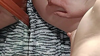 Practicing Blowjob with a Dildo