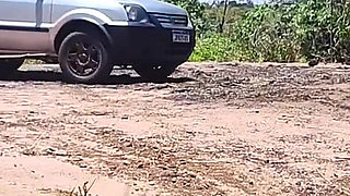 Couple Goes Camping on Halloween and His Wife Ends up Being Fucked by Monster