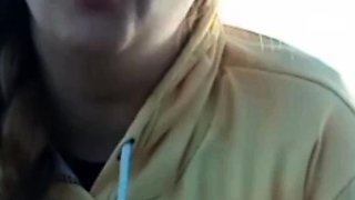 Blonde teen Sierras first erotic masturbation video
