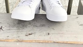 Maitresse Madelines solo foot fetish POV