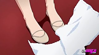 Horny Teen in Leotard Takes Teacher's Creampie - Hentai Sex