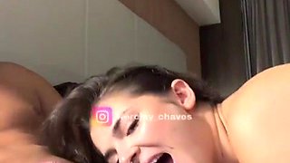 Petite latina teen shares homemade passion deeply
