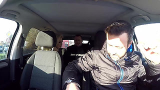 Tattooed Blonde Wife Wild Outdoor Car Fuck