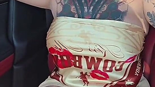 StepMom Catches StepSon Touching Himself in the Car with Her.