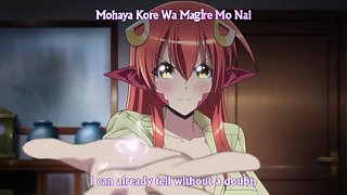 Busty hentai serpent lady has her way with a teen in his bedroom Monster Girls ep1