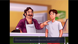 Summertime saga - Eva had her baby ... Johannes fucked Maria while tony was there