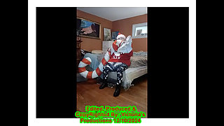 Nurse Vicki Blows up Huge Candy Cany for Santa!
