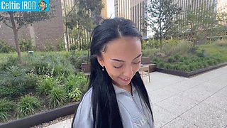 Accomplish Gf Practice: Smallish Teenager Bianca Shag "Put that Phat Pipe in My Beaver" Public POINT OF VIEW