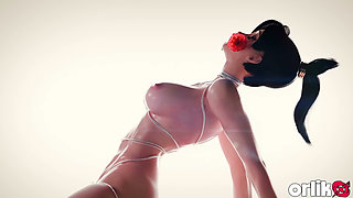 Mercy & One Red Rose - Overwatch 3D Animation Creampie in Tight Pussy