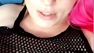 Big Boobed Blonde Masturbates With A Dildo In The Bathroom