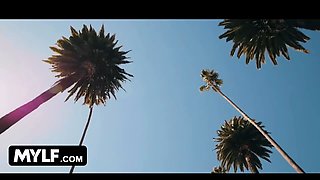 Mylf - sizzling hot mummies entices hunk pool dude to join them in fucking threesome