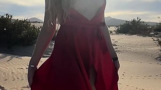 Busty brunette solo masturbation