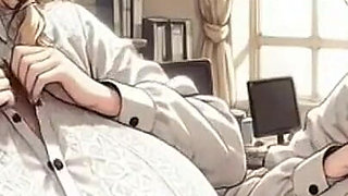 Cute Anime Girls at Home, Ai Animation