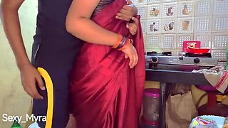 Desi Bhabhi Hardcore Kitchen Fuck - Sexy Myra Takes Big Cock POV