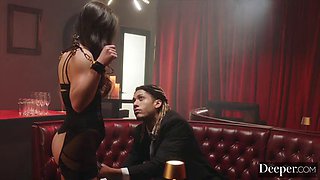 Deeper. Submissive Bartender Daisy Phoenix Is Bound  Gagged After Hours