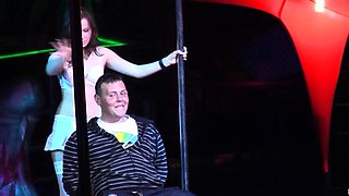 Nice amateur ass in black and white panties