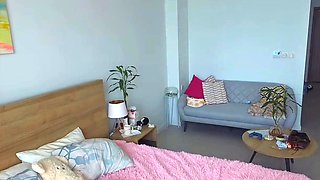 Redhead In Pigtails Plays With Herself On Cam