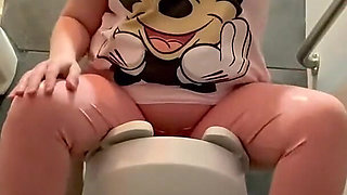 Horny Girl in the Bathroom Teasing You with Her Big Ass