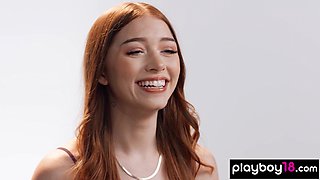 Energetic teen pleasured her juicy pussy