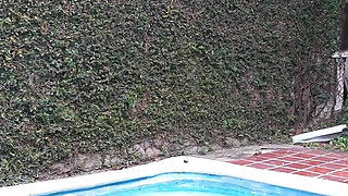 Curvy 18yo Latina Virgin Pool Lesson Turns Into Taboo Facial Fuck-fest