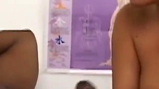 Hot nurse gets on big black cock and deepthroats