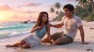 Passionate Survival with My Stepmother on a Deserted Island - Desire Blooms in Paradise (ai Generated)
