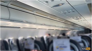 Public Cock Flashing In Airplane - I Brought Stranger To Cum In Two Minutes