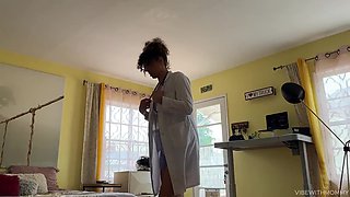 Curly haired mommy shares passionate intimate desire through sensual heat