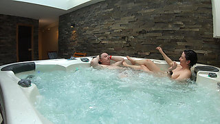 Really Hot but Risky Romantic Amateur Sex with a Stranger in a Public Wellness Dada Deville