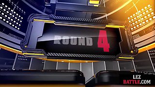 Dyke Battle Ends Up In Threesome Fucking With Strapon