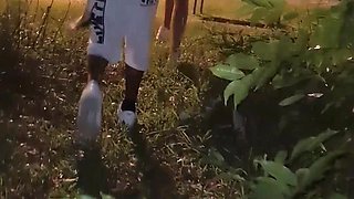 Cuckold's Wife Fucking in the Woods
