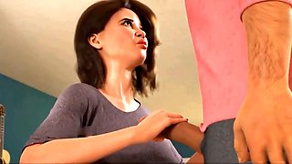 Shrieking, horny milf, kitchen fuck