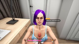 Getting busy with my stepsister in the shower before heading out with our horny stepmom