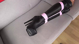 Mila and Latina in: Domme Tied up and Gagged Her Sub Extremely Tight, but Sub Escaped and the Tables Turned! (fullhd)