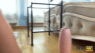 Debt4k. frosting her debt. hot sex with Olivia Sparkle