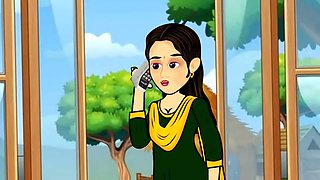 Husband Wife and Maid Gangu Bai Ki Chudai Ki Story, Hindi Cartoon Sex Story